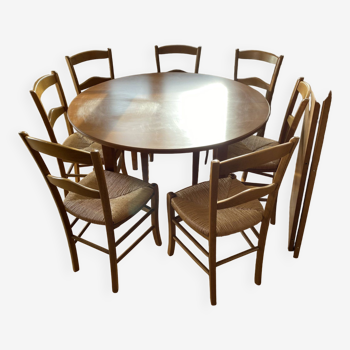 Lot 1 table et  7 chaises