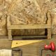 lot of antique toys, carpentry tools, wood, saw, plane, hammer,...