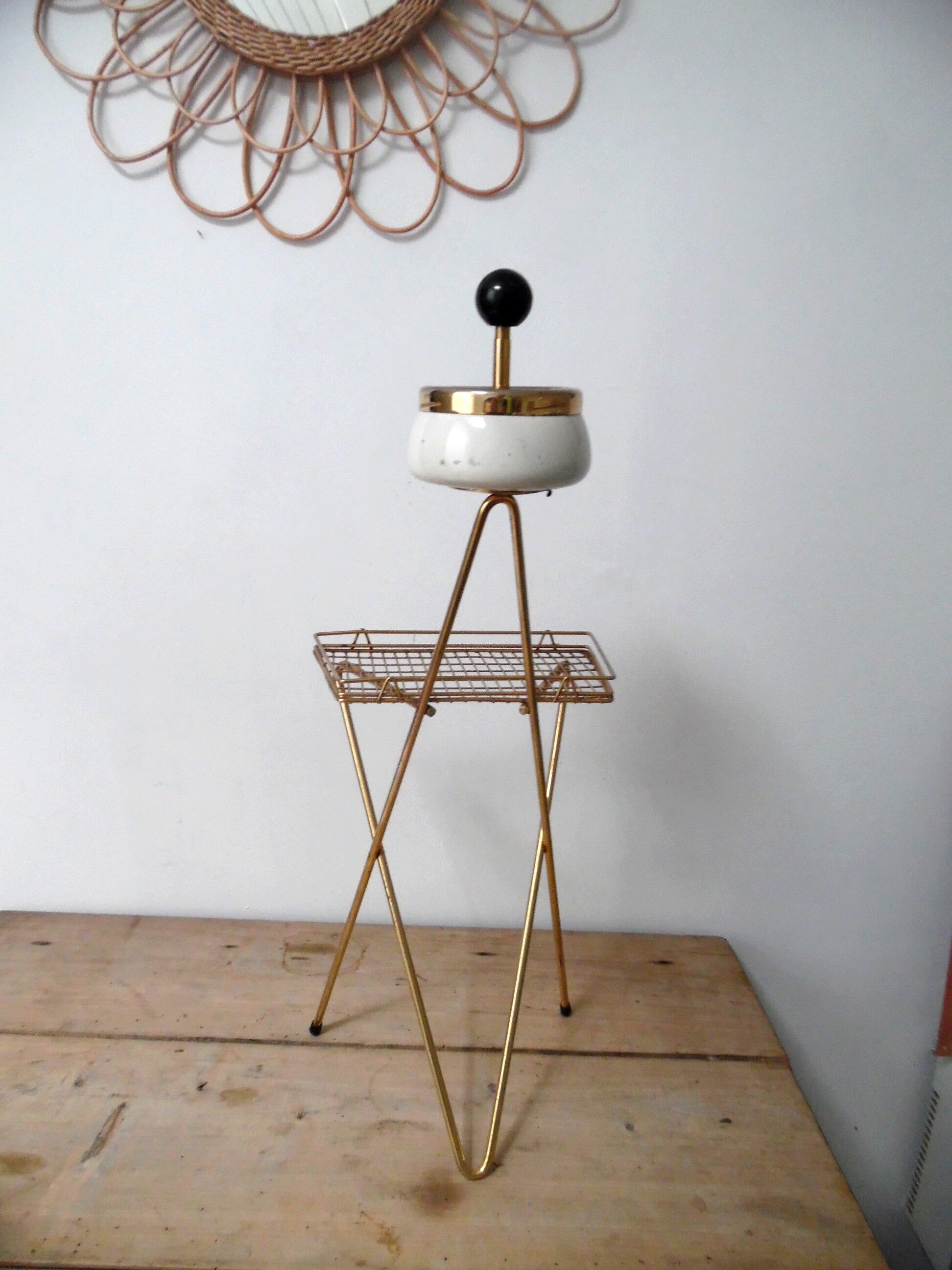 Vintage ashtray on feet