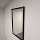 Vintage 1970s Wall Mirror with Black Wooden Frame