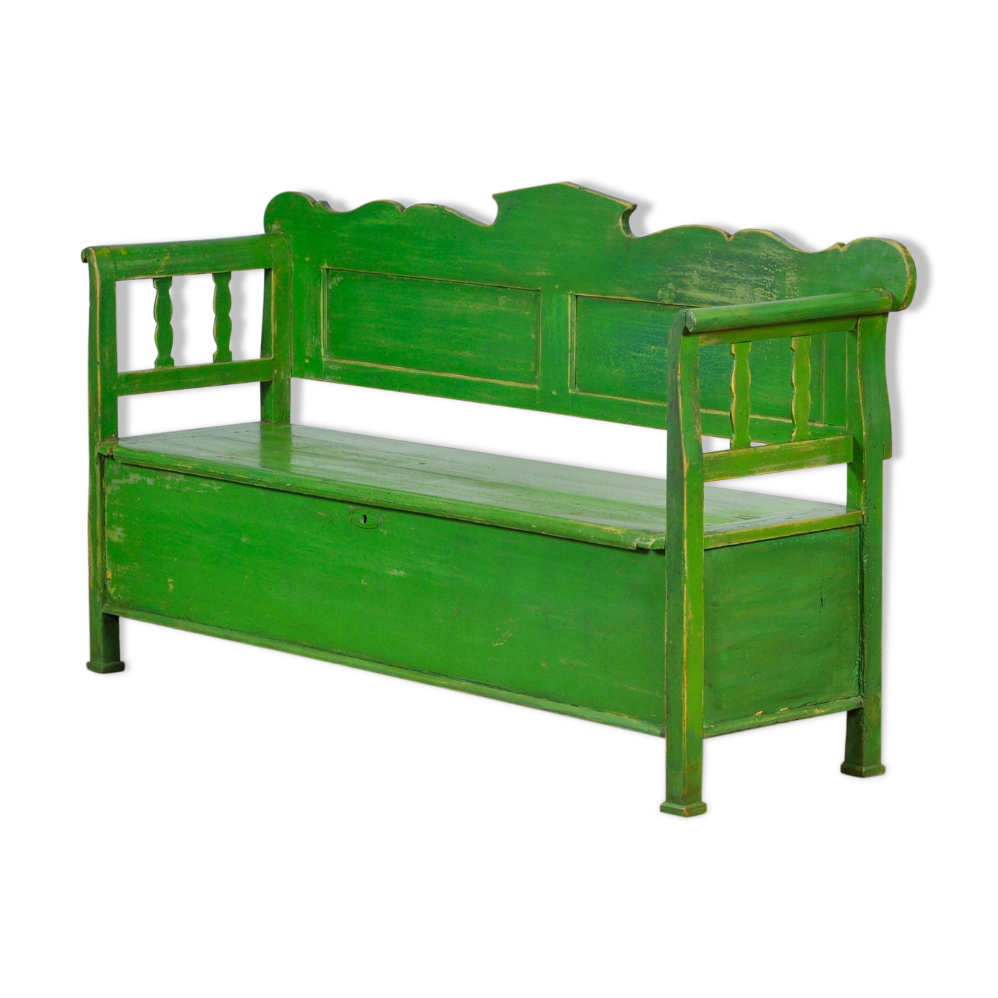 Antique Pine Bench, 1930s