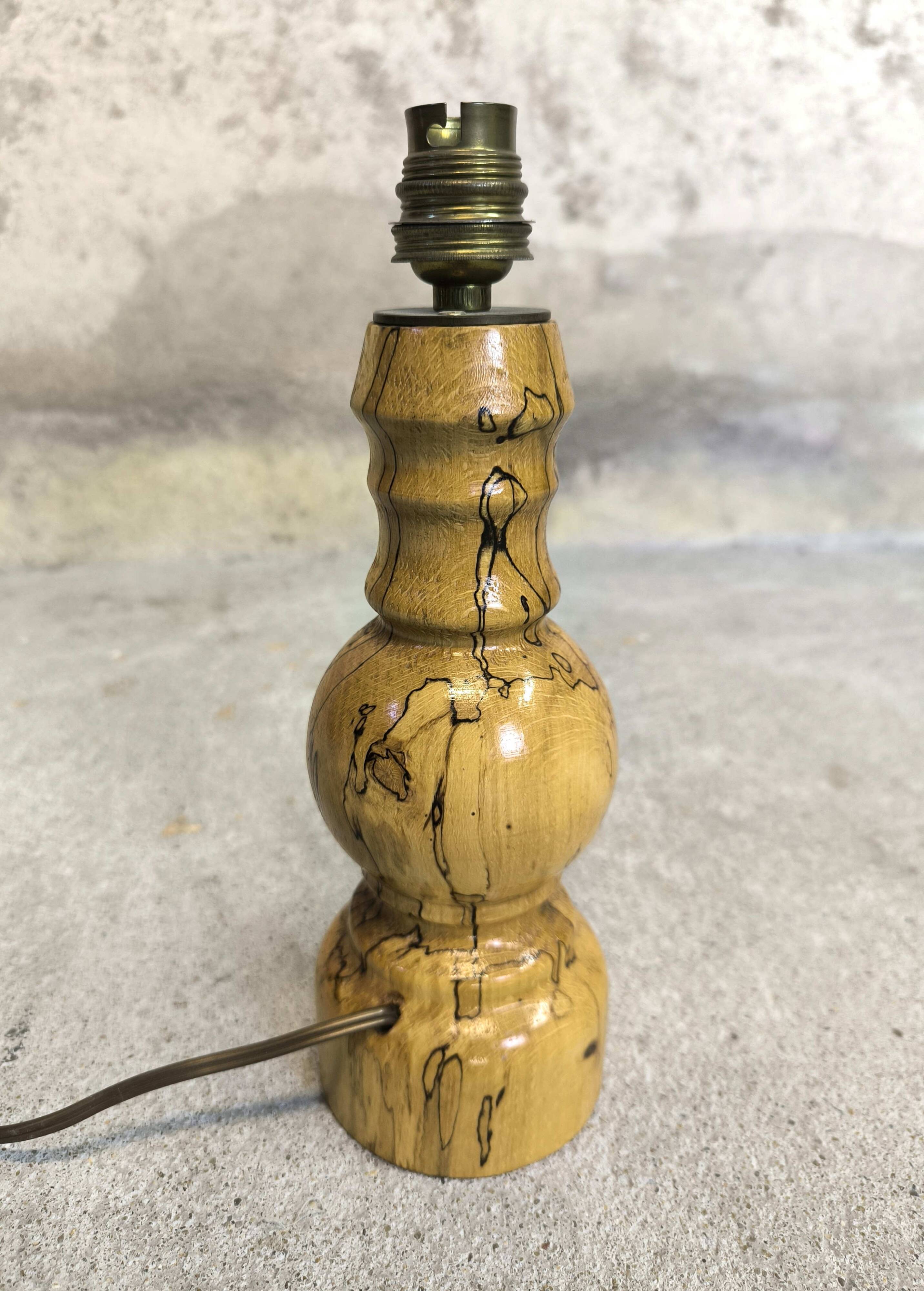 Vintage solid wood table lamp