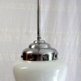 Suspension globe opaline circa 50
