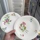 6 dessert plates Niderviller flower pattern 1925-1930 Made in France