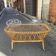 Berceau en rotin vintage