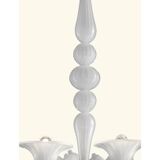 Contemporary White Rezzonico Glass Chandelier