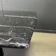 Vintage black marble dining table, 1970s