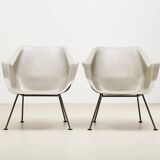 Rare Pair of Early 416 Chairs by Wim Rietveld & Andere Cordemeyer for Gispen 1957