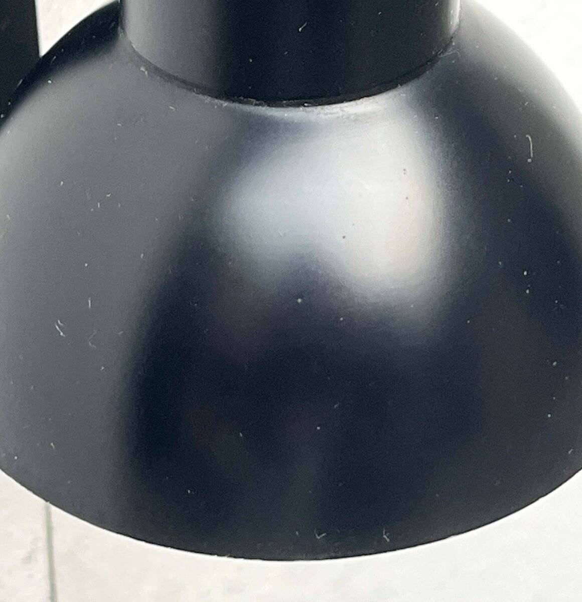 Mid-century German black minimalist wall lamp by Hustadt, 1960s.