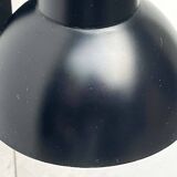 Mid-century German black minimalist wall lamp by Hustadt, 1960s.