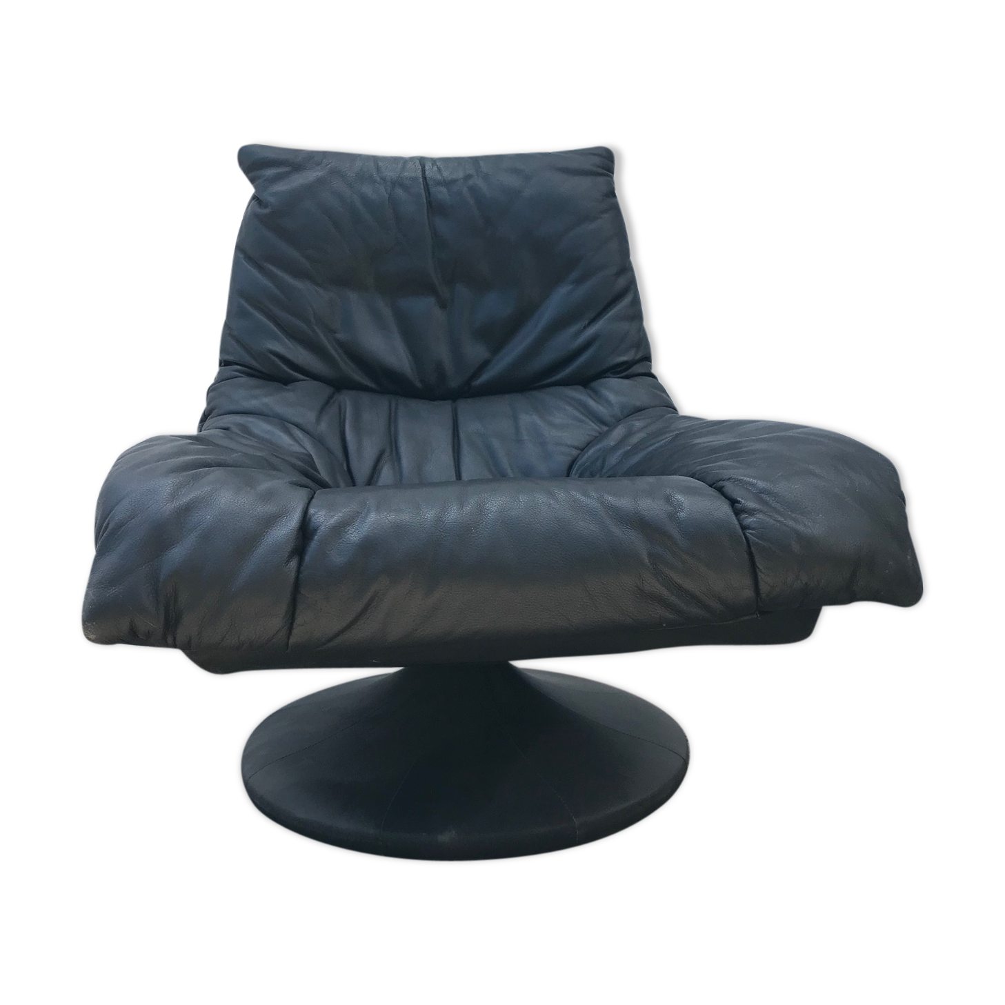 80s leather armchair