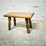 Small turned wooden stool footrest
