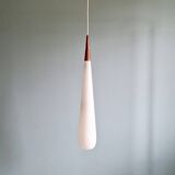 Suspension scandinave en opaline et teck, Uno &  Östen Kristiansson, 1960