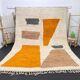 Moroccan rug in natural wool 2.5 x 1.5 m