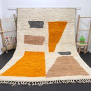 Tapis marocain en laine naturelle 2.5 x 1.5 m
