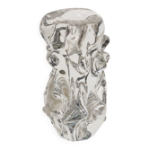 Organic glass candle holder