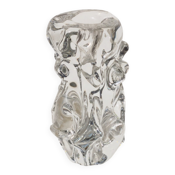 Organic glass candle holder
