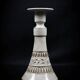 Ceramic candle holder with geometric decoration by Huguette Bessone - Vallauris