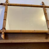 Bamboo imitation wood mirror
