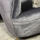 Pair of vintage italian armchairs 1950 by Isa Bergamo