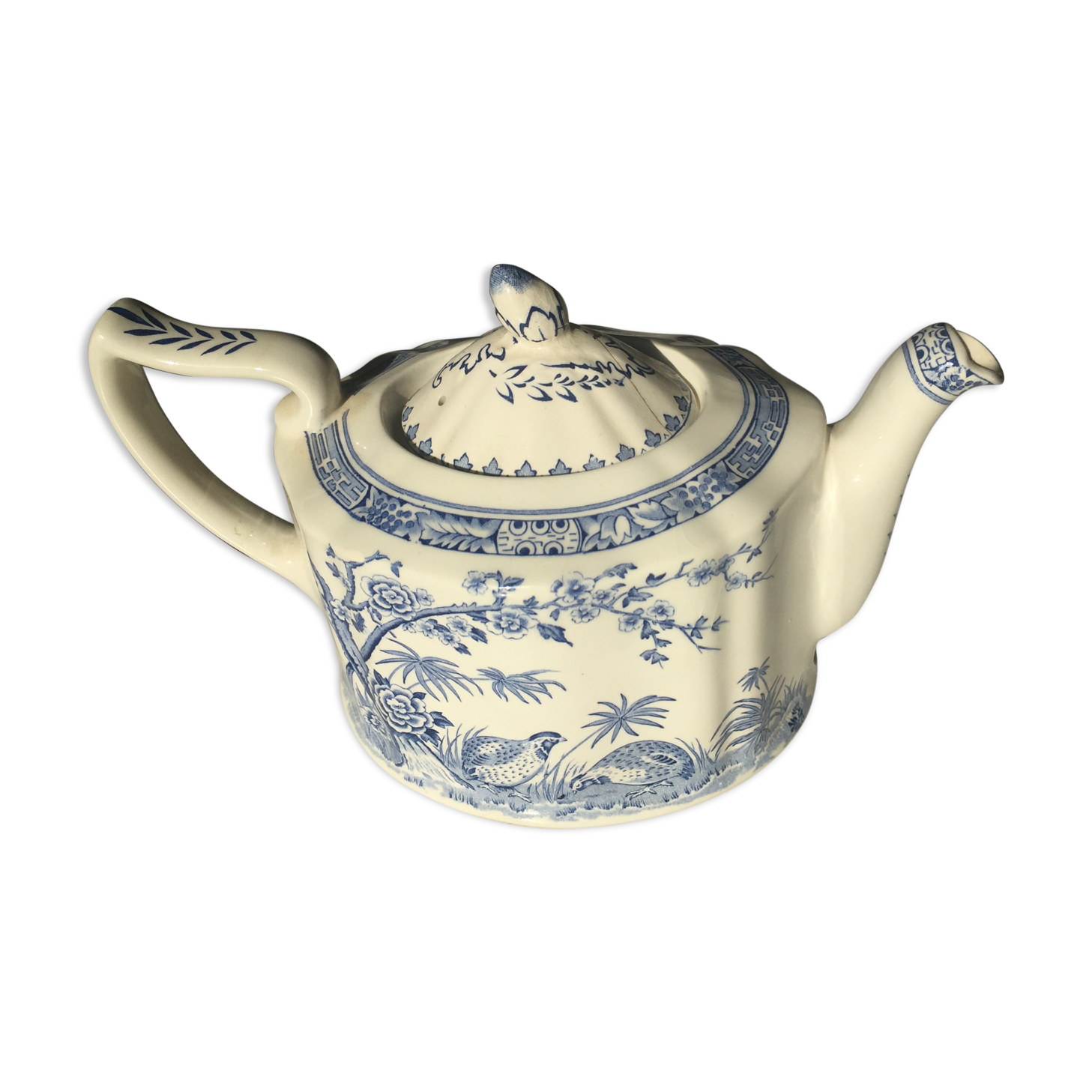 Vintage teapot 1913 Furnivace Quail