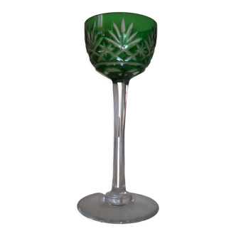 St Louis crystal foot glass