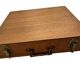 Ménagère complète Nickel Bronze doré Bambou coffret Vintage