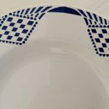 Vintage Moulin des et Hamage Orchies Pantin Earthenware Deep Plates