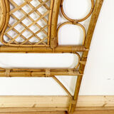Vintage rattan headboard