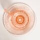 Pale pink glass candlestick mid-century, Europe, 1960s