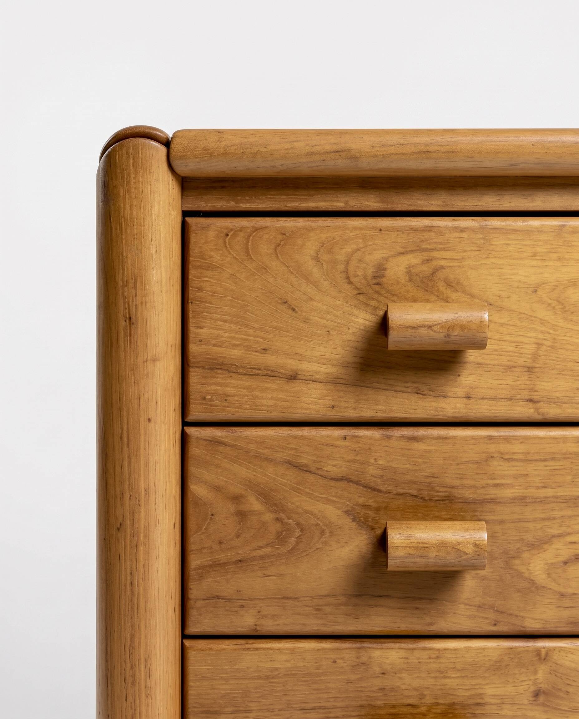 Commode en Orme Massif - Atelier Chauvin - 1960