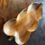 Fruit bowl, handcrafted pocket emptier in solid wood.