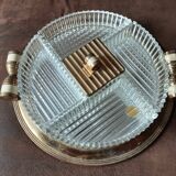 Plat service aperitif vintage oxydor
