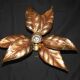 Applique florale de Willy Daro, style Hollywood Regency, 1970.