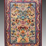 Oriental Rug Iran Isfahan 0.74X 1.08 M - Wool and Silk