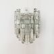 Large Ice Glass Chandelier by J.T. Kalmar