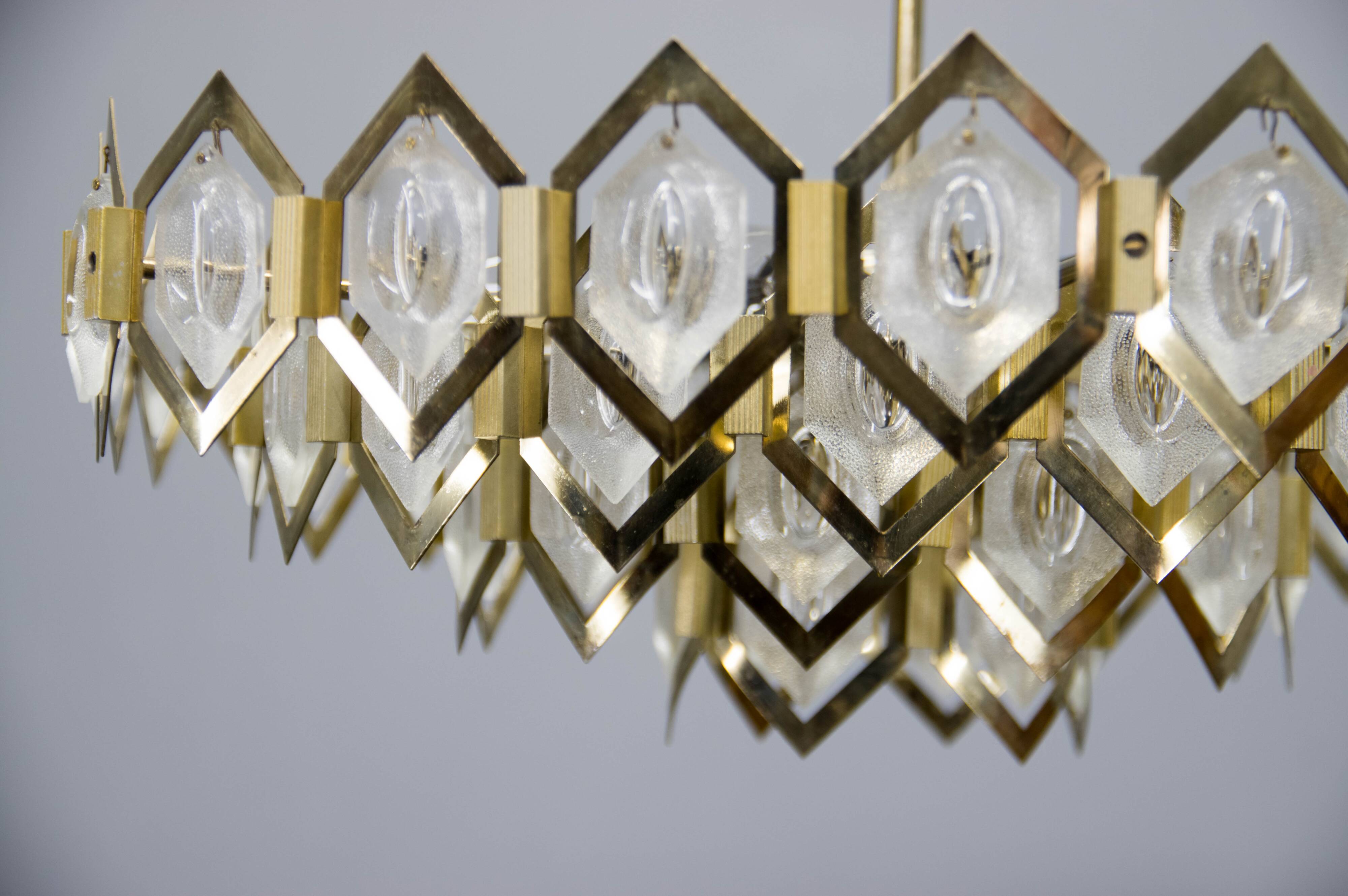 Midcentury Chandelier Designed by Bejvl for Kamenicky Senov, 1960s