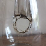 Large cider pitcher in blown glass Normandy 19th century
