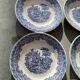 Set of 5 small dessert plates from the Nice factory, 2 stamps from the same manufacturer.