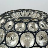 Plafonnier années 60-70 Glashütte Limburg Allemagne verre & métal