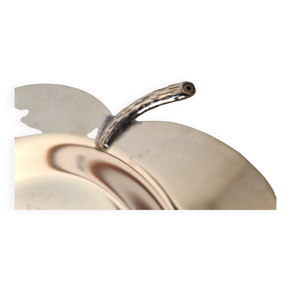 Vide-poches en métal argenté signé Lancel Paris, années 70