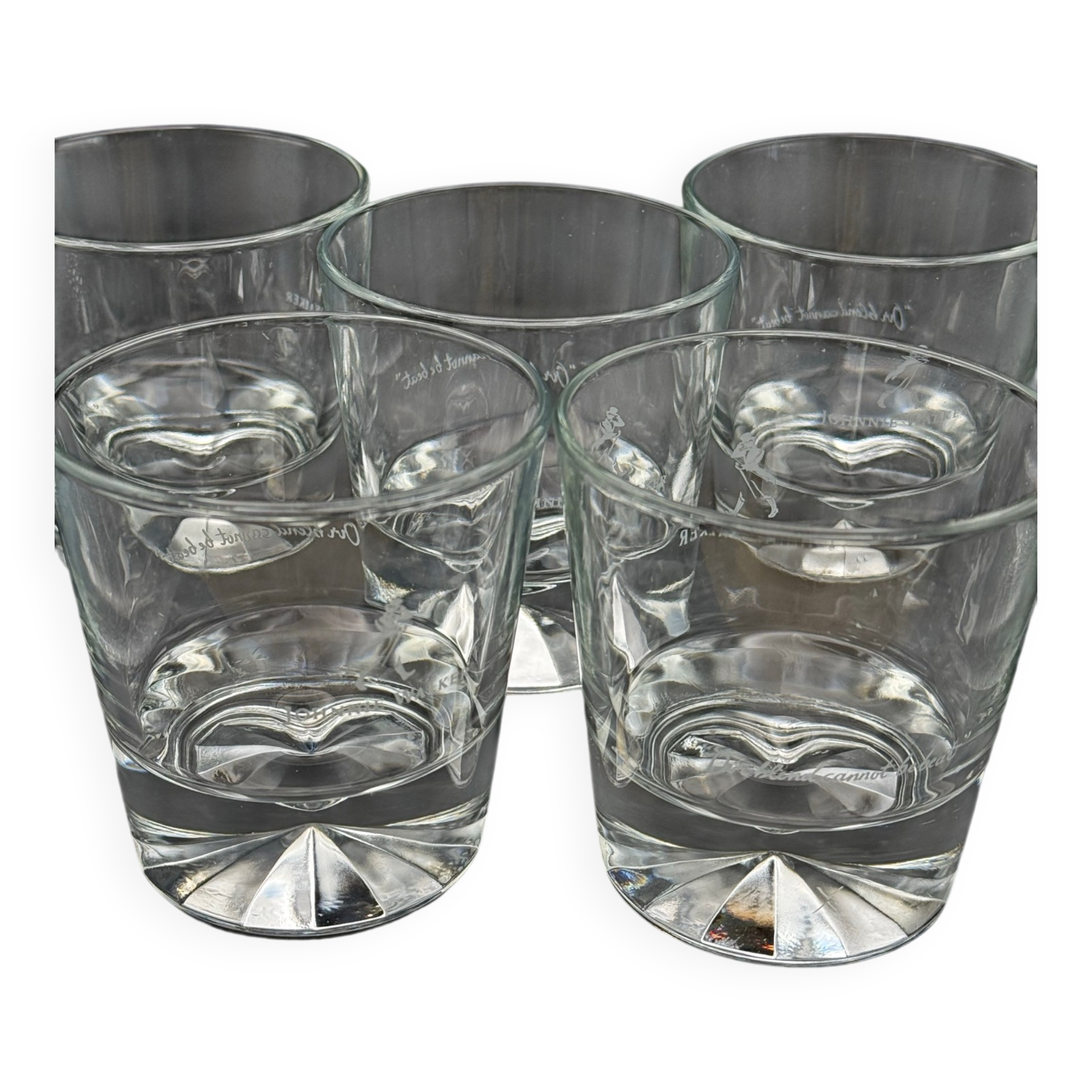 Set de 5 verres à whisky Johnnie Walker diamant