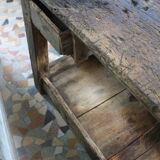 Ancient wooden workbench