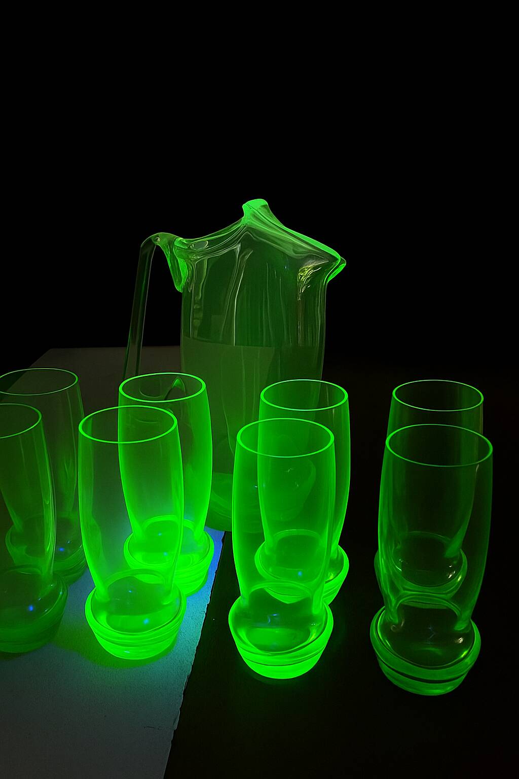 9-piece orangeade service in uraline/uranium