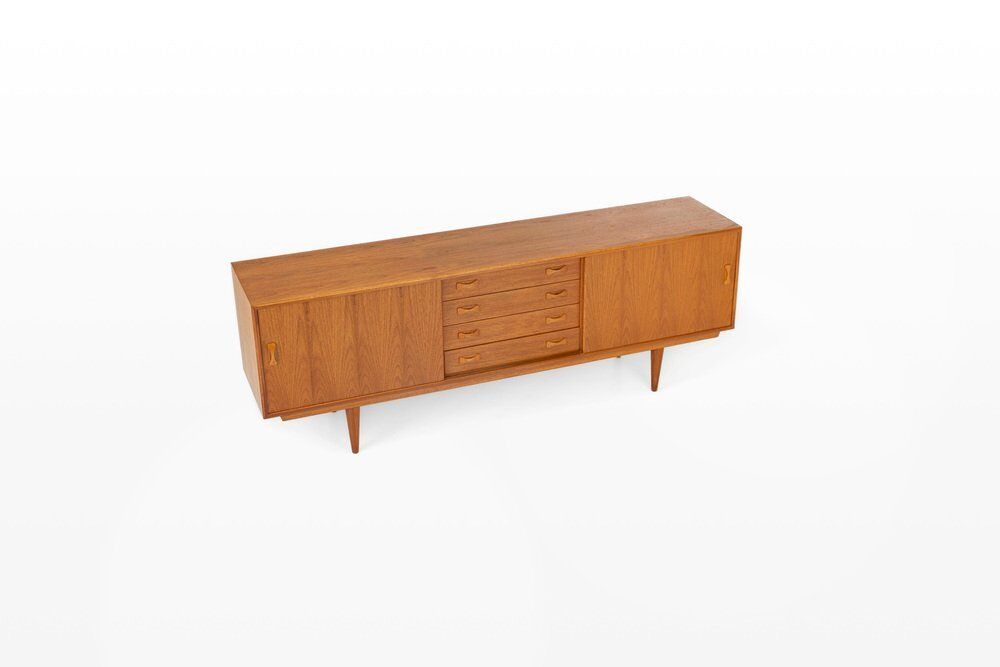 Vintage teak sideboard by Clausen & Son, 1960s