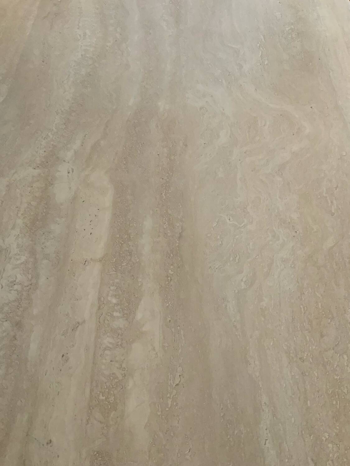 Travertine dining table