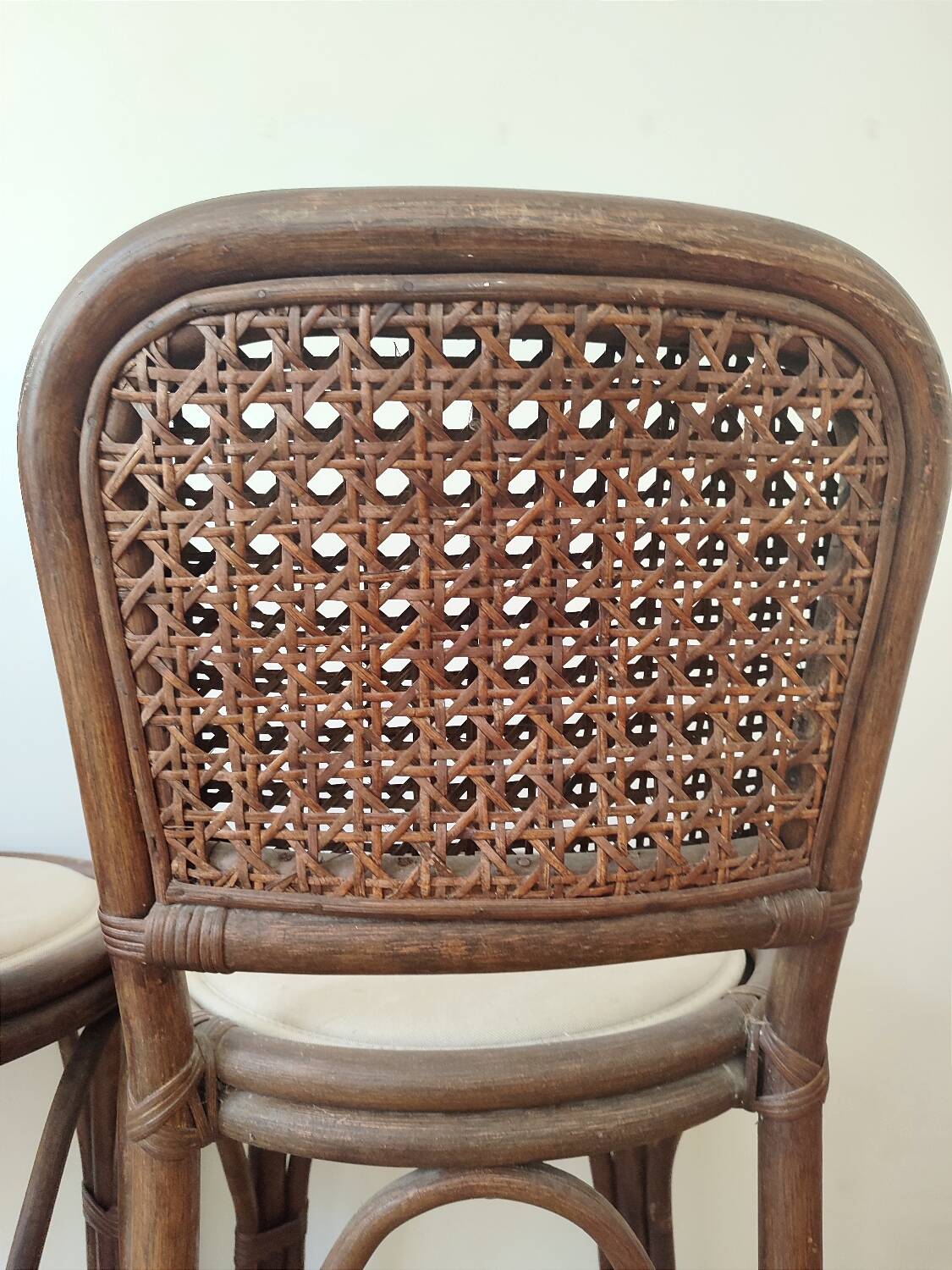 Rattan bar stools