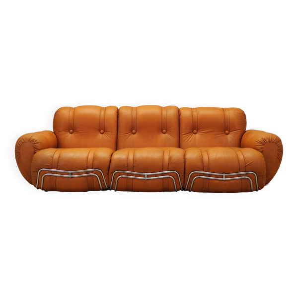 Canapé orange, design Space Age, années 1960, production : Italie — Beyit