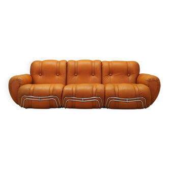 Orange sofa, Space Age design, 1960s, production: Italy