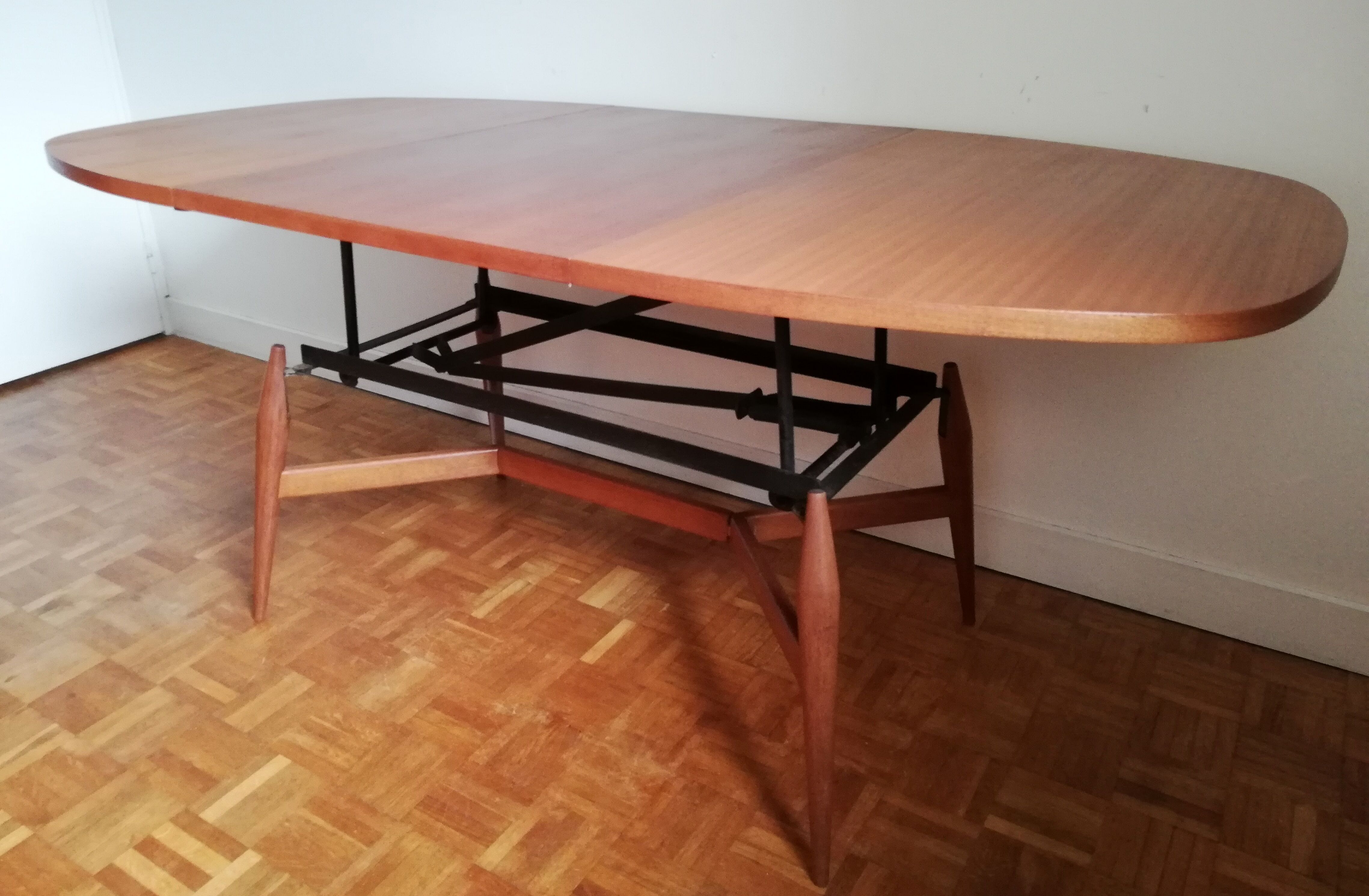 Danish convertible table Smorrebrod by Arne Vodder